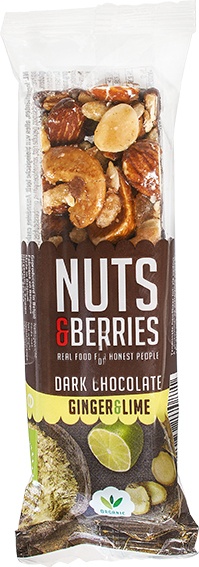 Nuts & Berries Notenreep Dark Choc Gember (40 gr)