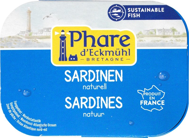 Phare d'Eckmühl Sardientjes Naturel (135 gr)