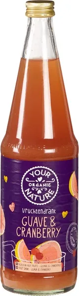 Your Organic Nature Vruchtendrank Guave & Cranberry (700 ml)