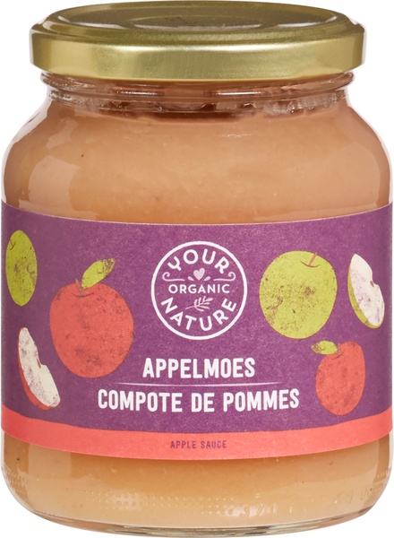 Your Organic Nature Appelmoes Met Rietsuiker (360 gr)