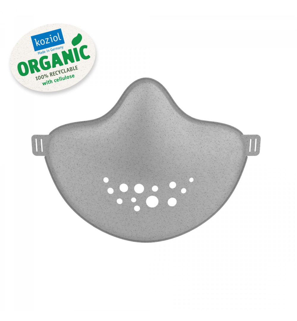 Koziol Duurzaam Herbruikbaar Gezichtsmasker Organic Softgrey (1 stuk)