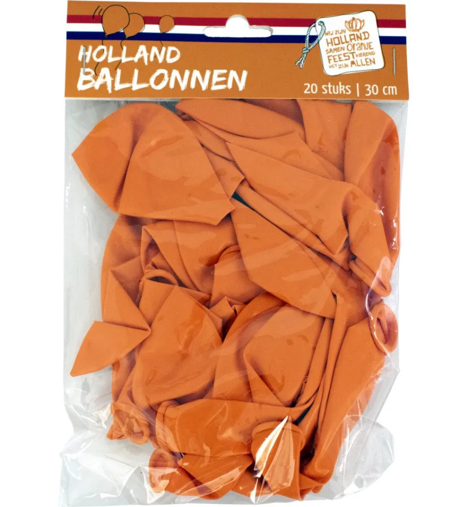 Hup Holland Hup Ballonnen Oranje (20 stuks)