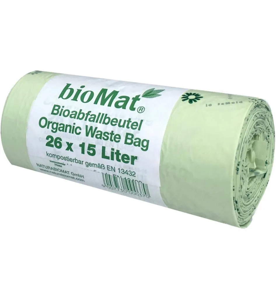Biomat Wastebag Compostable 15/20 Liter (26 stuks)