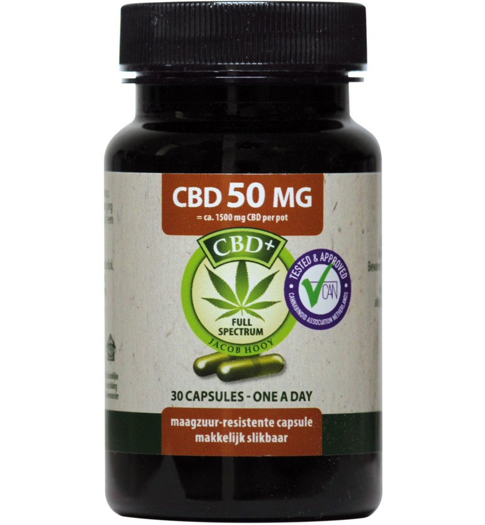 Jacob Hooy CBD 50Mg (30 stuks)