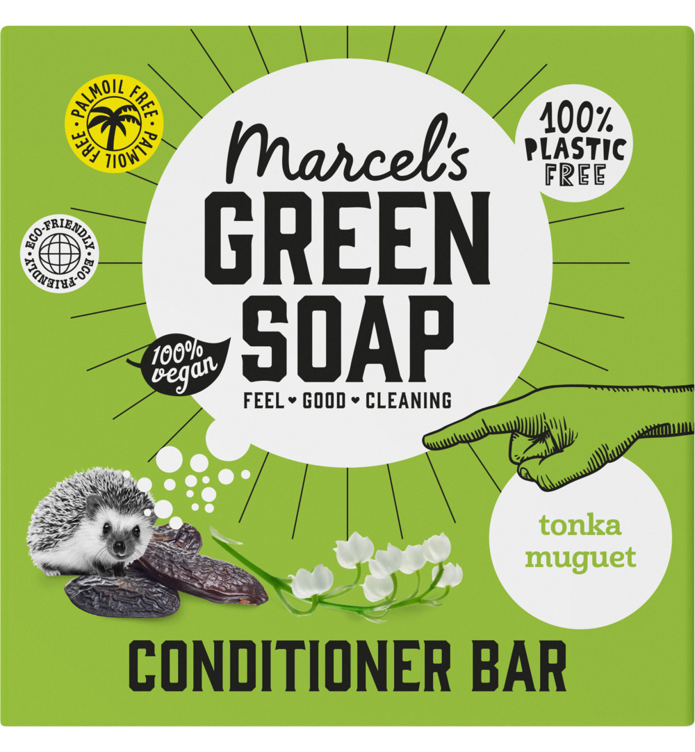 Marcel's Green Soap Conditioner Bar Tonka & muguet (60 gr)