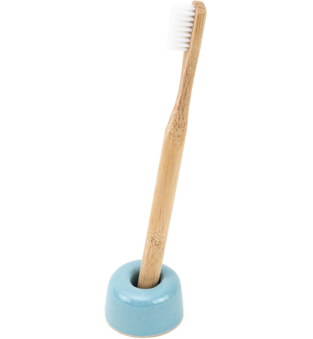 Hydrophil Tandenborstel houder blauw keramiek (1 stuk)
