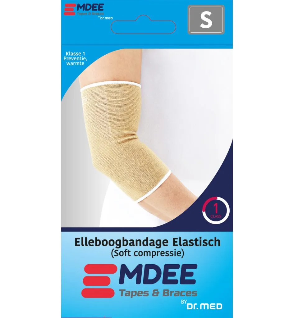 Emdee Elastic Support Elleboog Maat S Huidskleur (1 stuk)