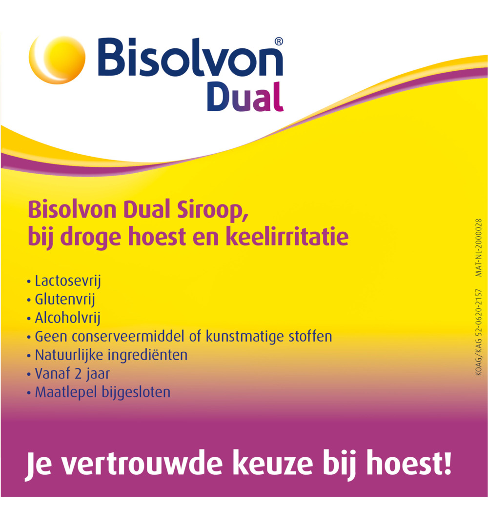 Bisolvon Dual droge hoest/keelirritatie siroop (100 ml) - image 2