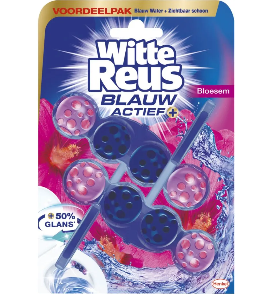 Witte Reus Toiletblok blauw actief bloesem (100 gr)