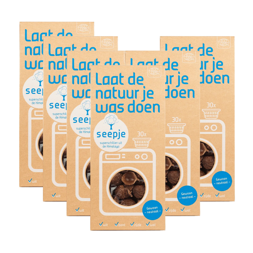 Seepje Superschillen Wasmiddel Gewoon Neutraal (6 x 150 gr)