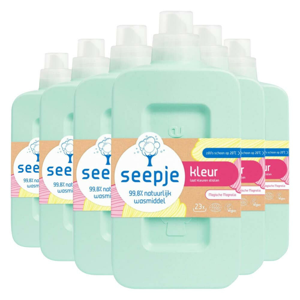 Seepje Vloeibaar Wasmiddel Kleur Magische Magnolia (6 x 1000 ml)
