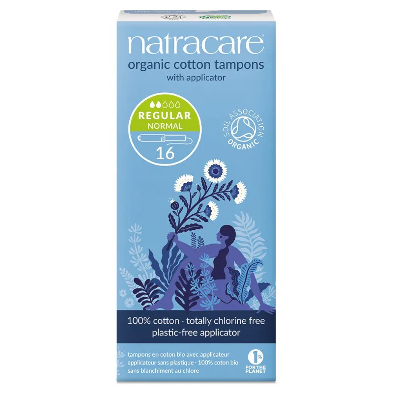 Natracare Tampons normaal met inbrenghuls (16 stuks)