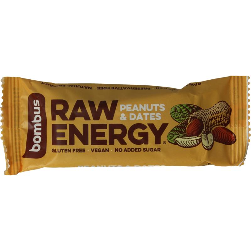 Bombus Raw Energy Bar Peanut & Dates (50 gr)