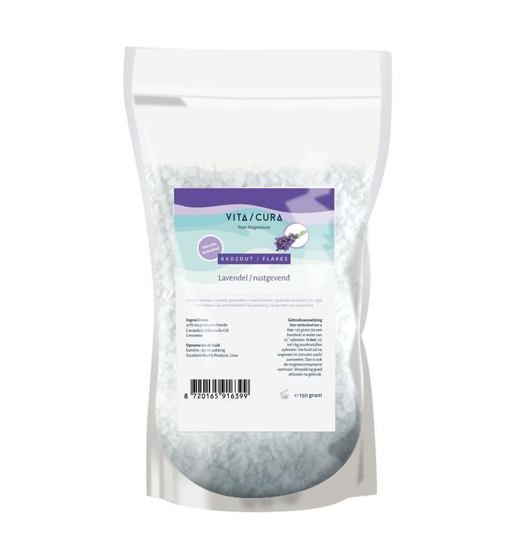 Vitacura Magnesium Zout Flakes Lavendel (150 gr)