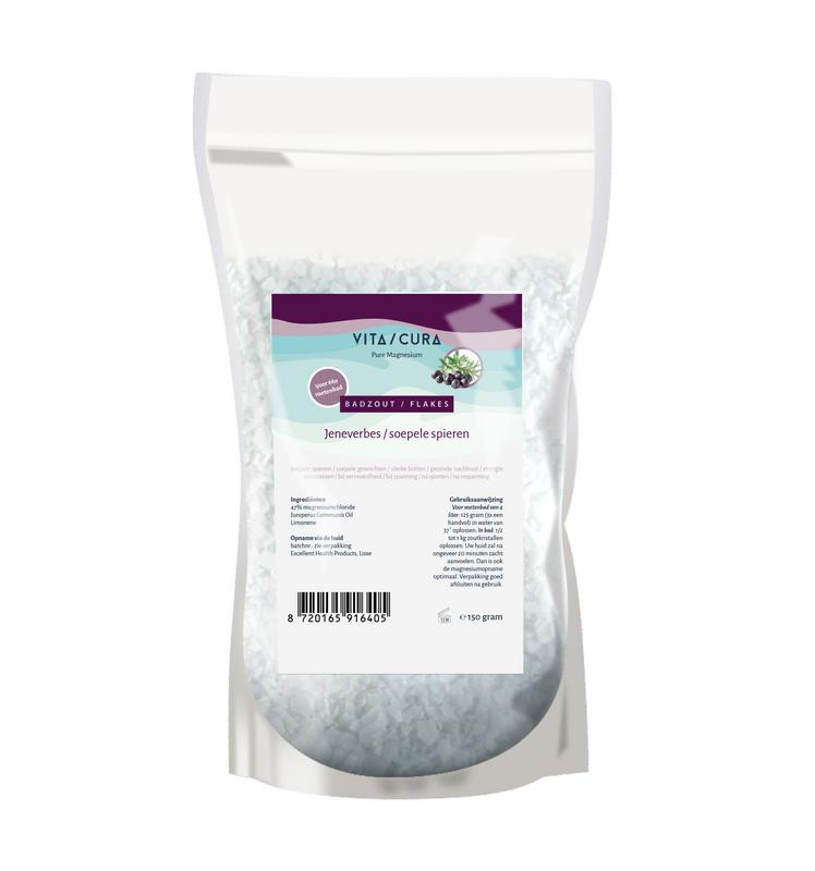 Vitacura Magnesium Zout Flakes Jeneverbes (150 gr)