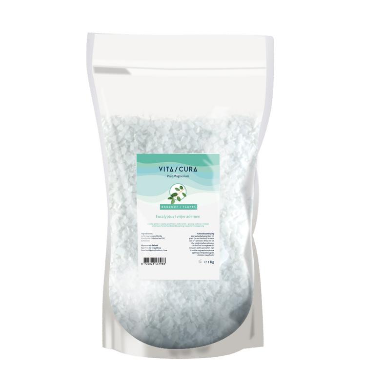 Vitacura Magnesium Zout Flakes Eucalyptus (1000 gr)