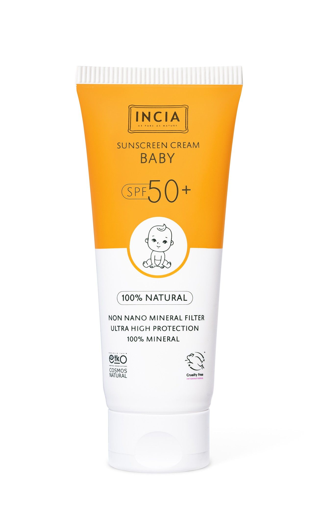 Incia Zonnebrandcreme Baby SPF50 (50 ml)