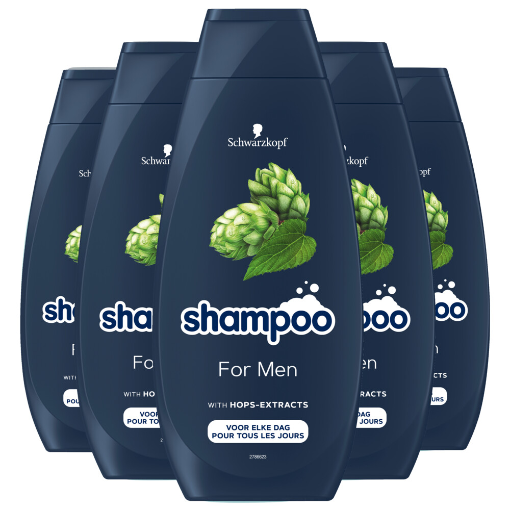 5x Schwarzkopf Shampoo for men (400 ml)