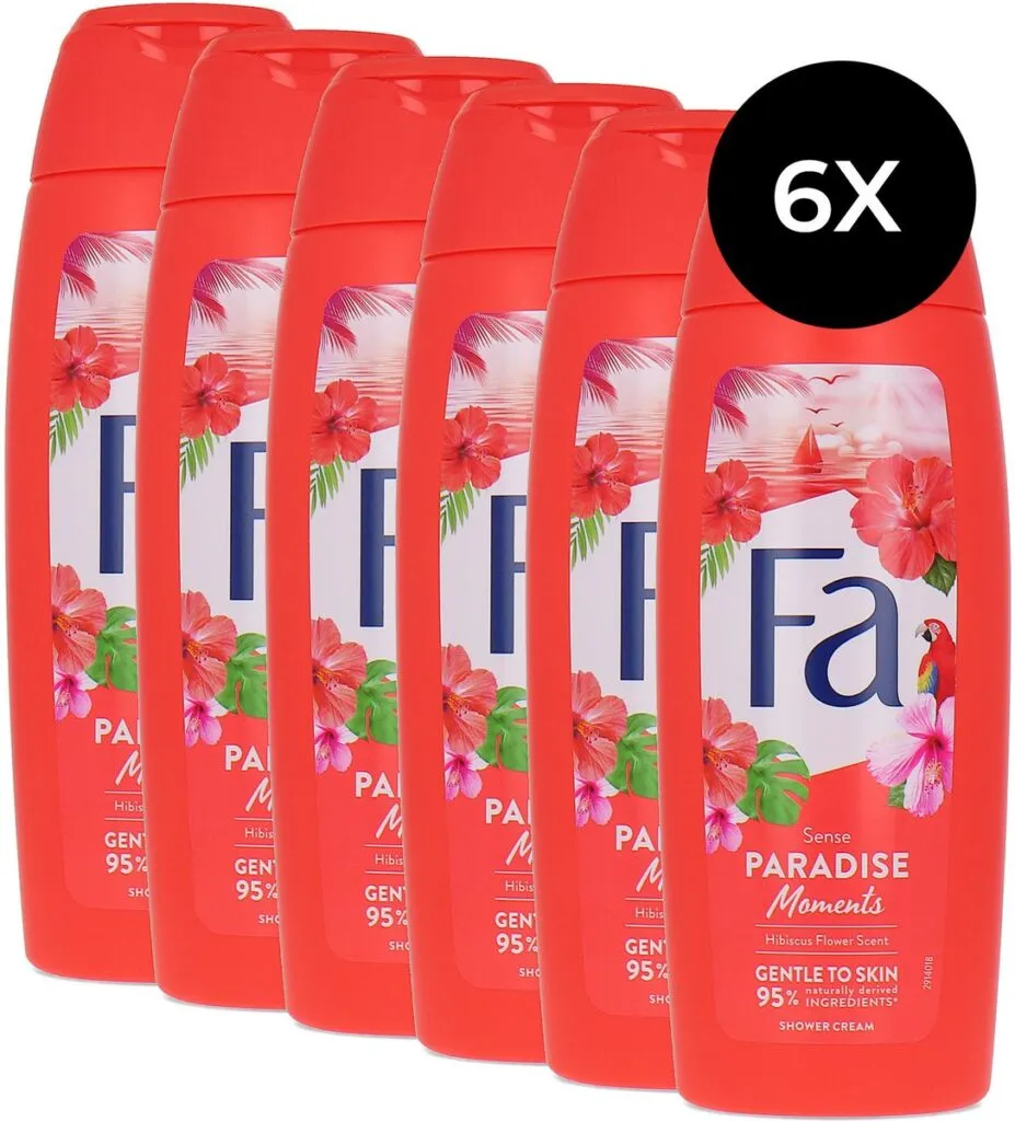 6x Fa Douchegel Paradise Moments (250 ml)