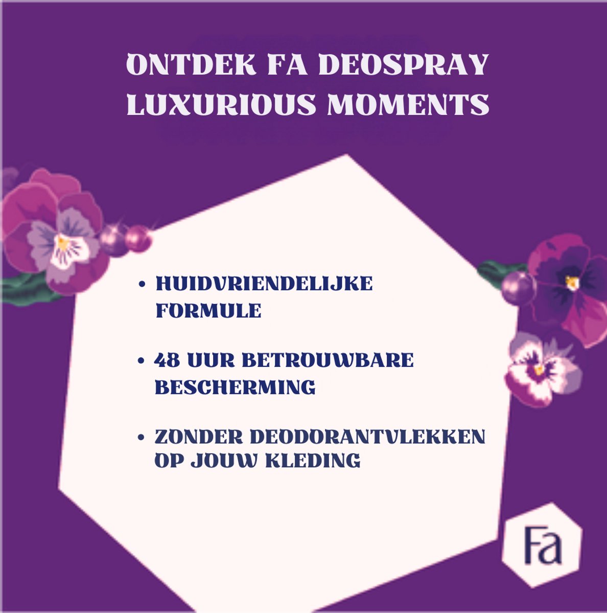 6x Fa Deodorant spray luxurious moments (150 ml)