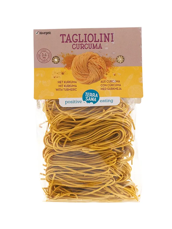 Terrasana Tagliolini Curcuma Tarwe Met Curcuma Bio (250 gr)