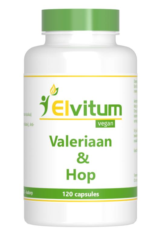 Elvitum Valeriaan En Hop Extract (120 capsules)