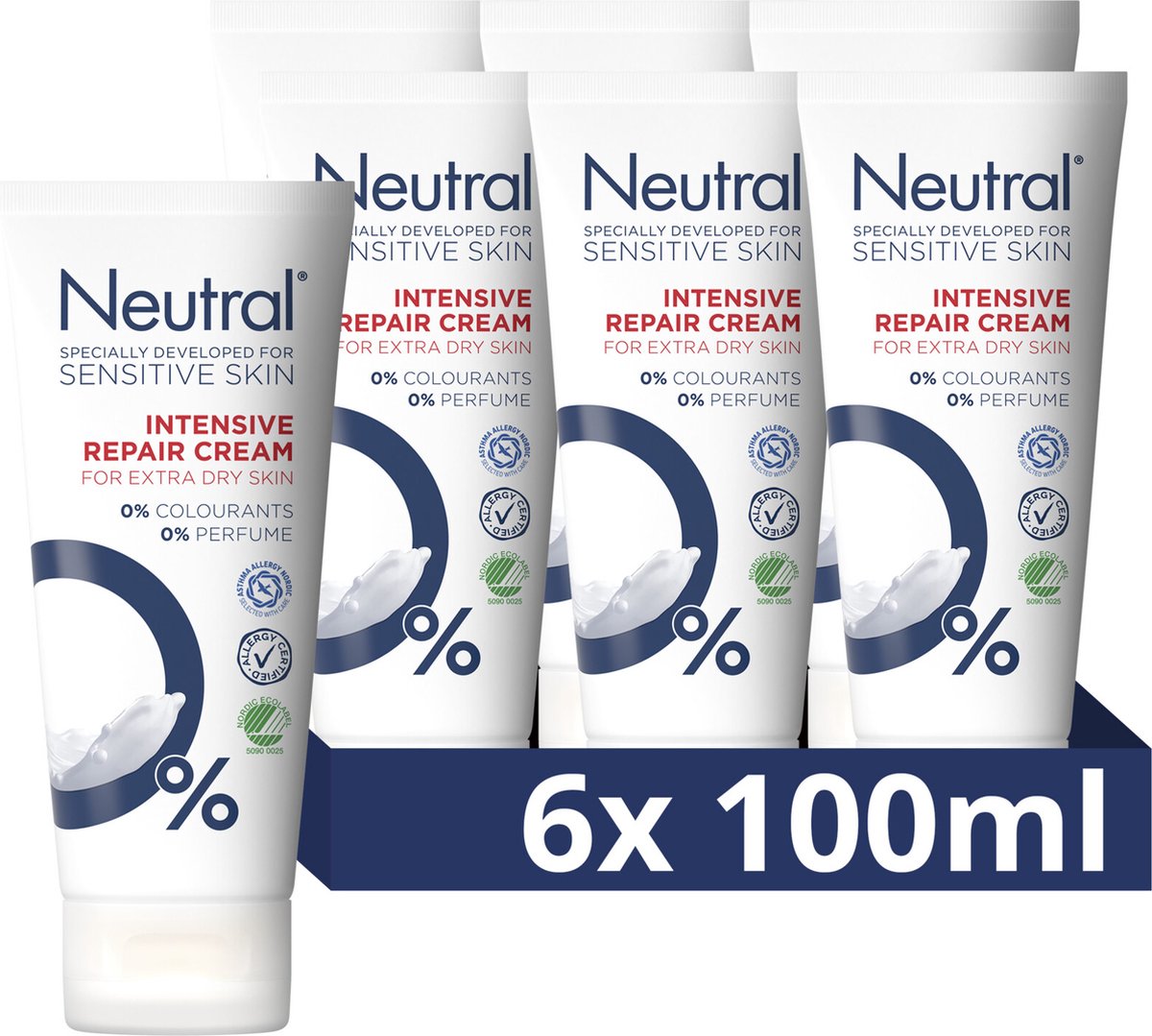 6x Neutral Intensive repair cream 0% (100 ml)