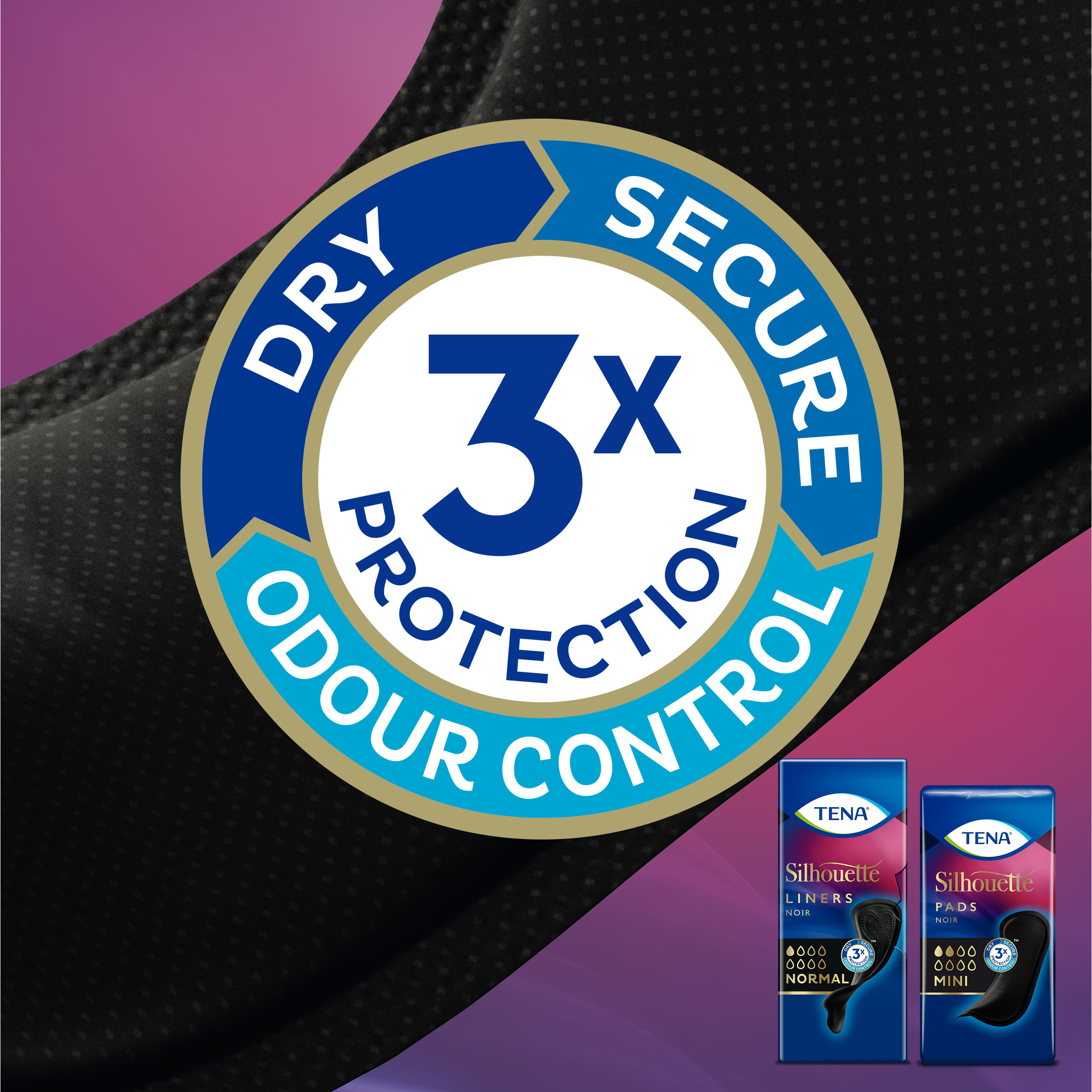 Tena Silhouette noir mini pad (18 stuks) - image 2