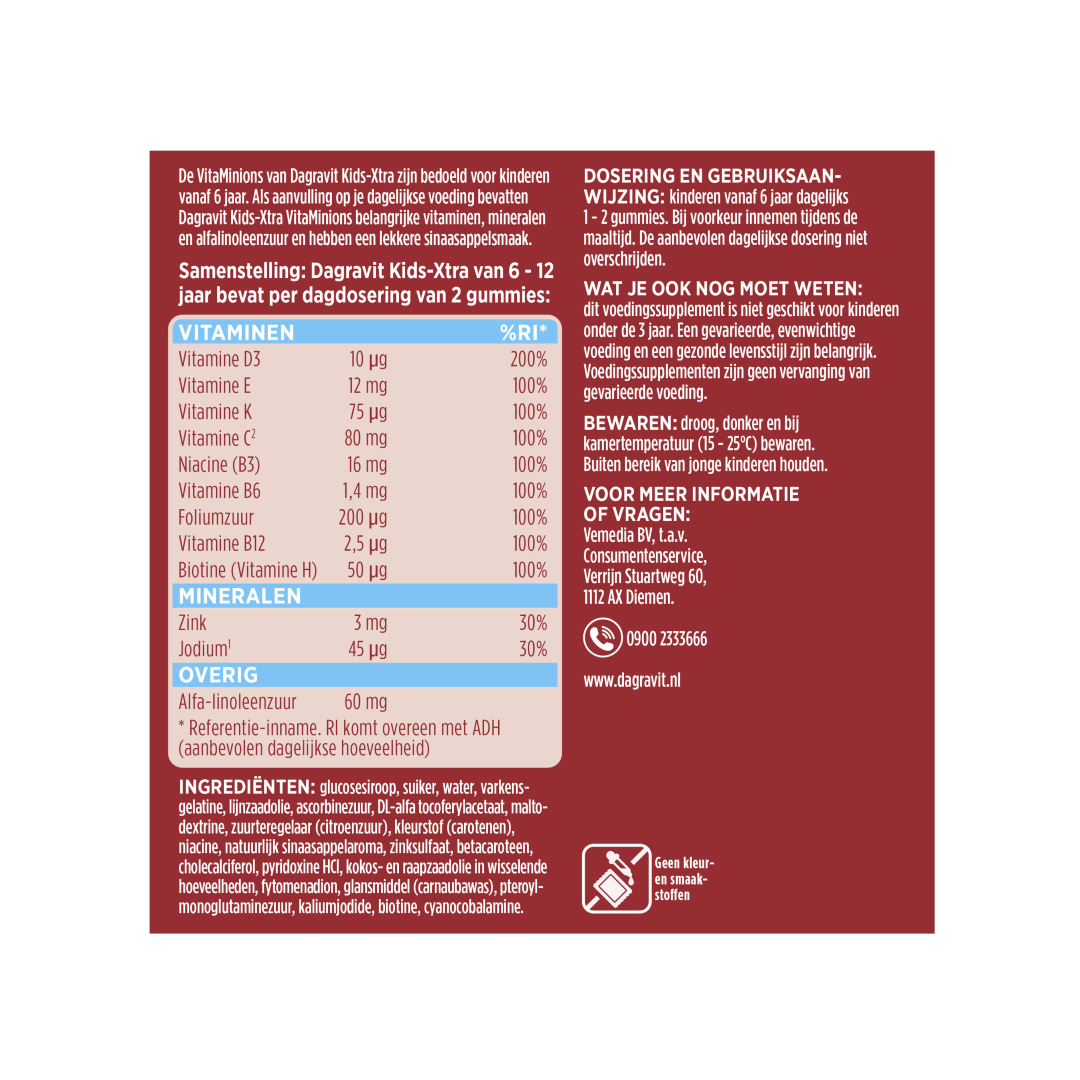 Dagravit Kids Multi 6-12 Jaar Vitaminions Gummies (120 gummies) - image 5