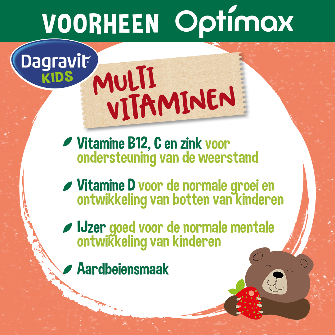 Dagravit Natural Kids Multivitaminen (60 kauwtabletten) - image 3