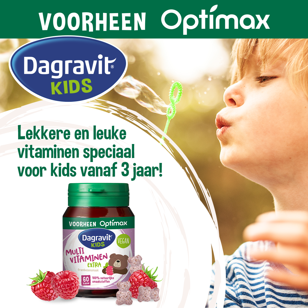Dagravit Natural Kids Extra Multi (60 kauwtabletten)