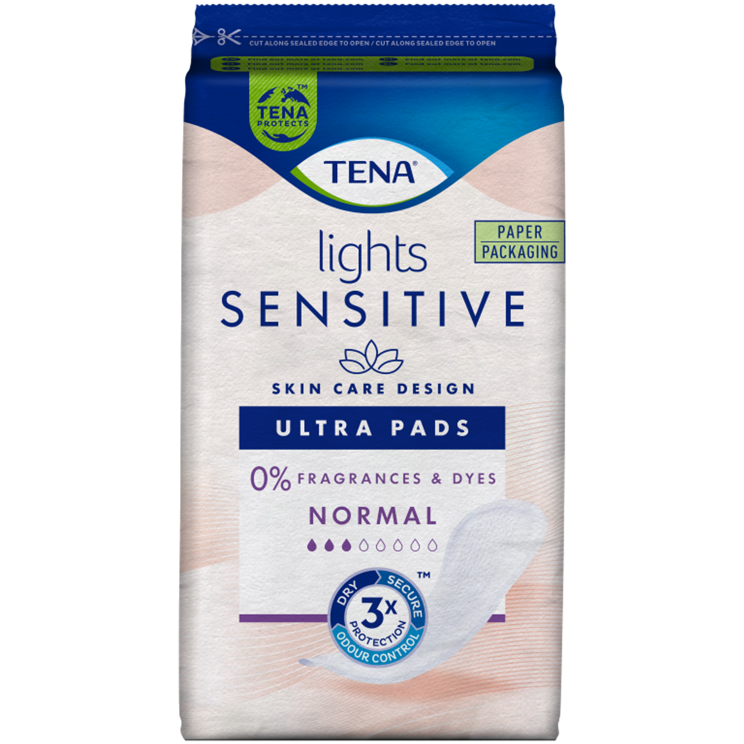 Tena Lights pads sensitive normal (16 stuks)