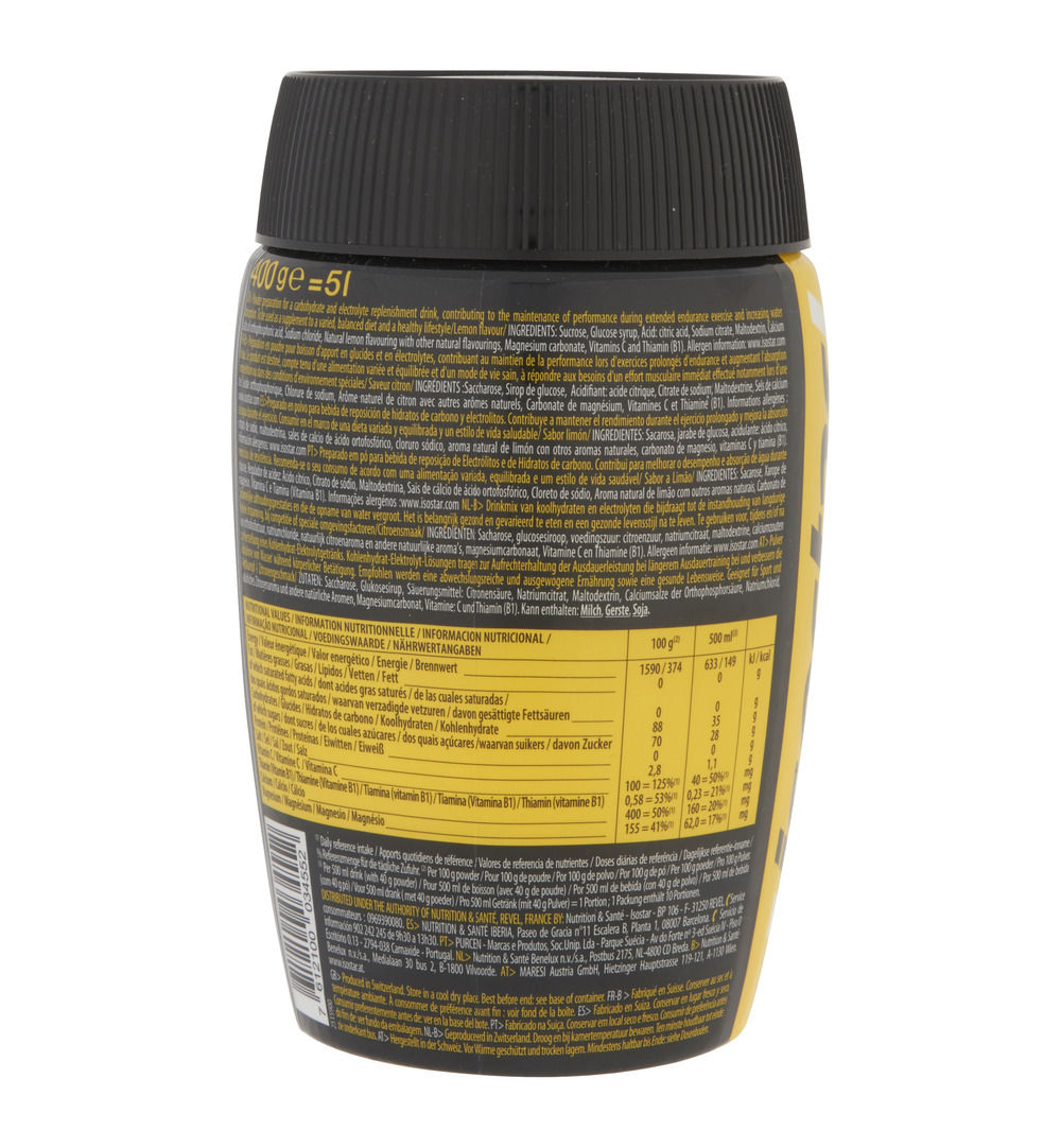 Isostar Hydrate & Perform Lemon (400 gr) - image 4