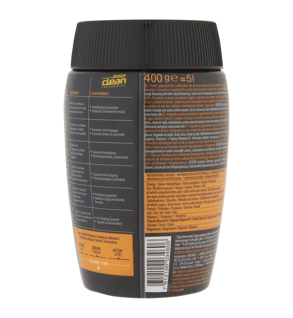 Isostar Poeder Orange (400 gr) - image 3