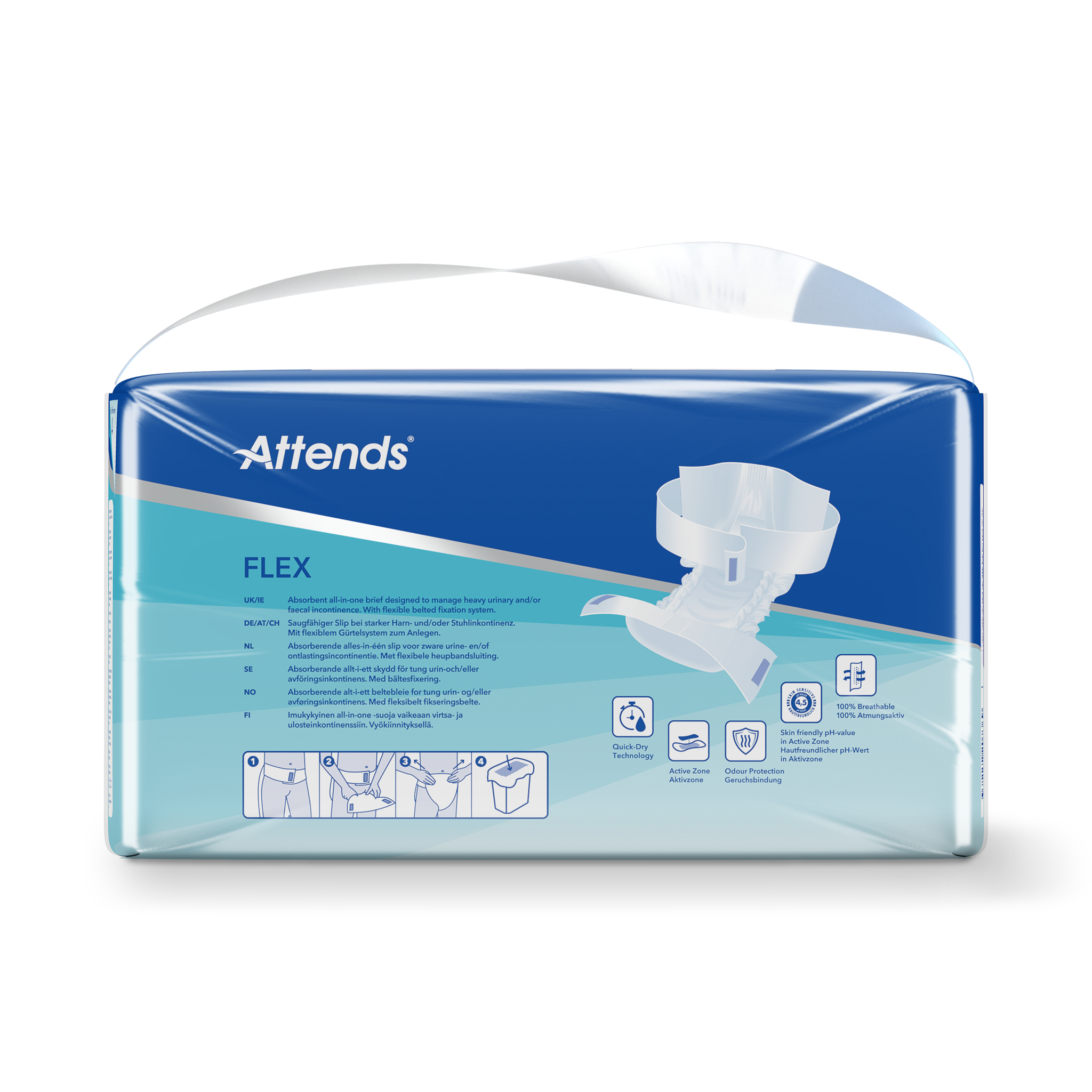 Attends Flex 8 Maat M 75-105 Cm (28 Stuks)