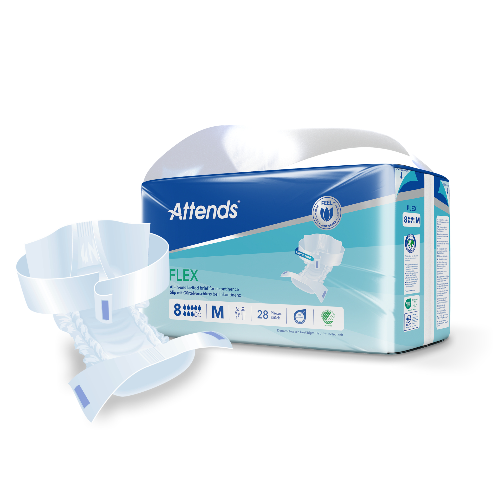 Attends Flex 8 Maat M 75-105 Cm (28 Stuks) - image 2