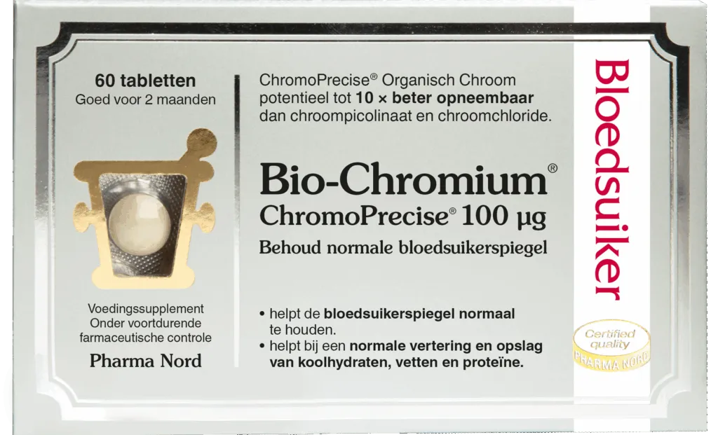 Pharma Nord Bio Chromium Bloedsuiker (60 tabletten)