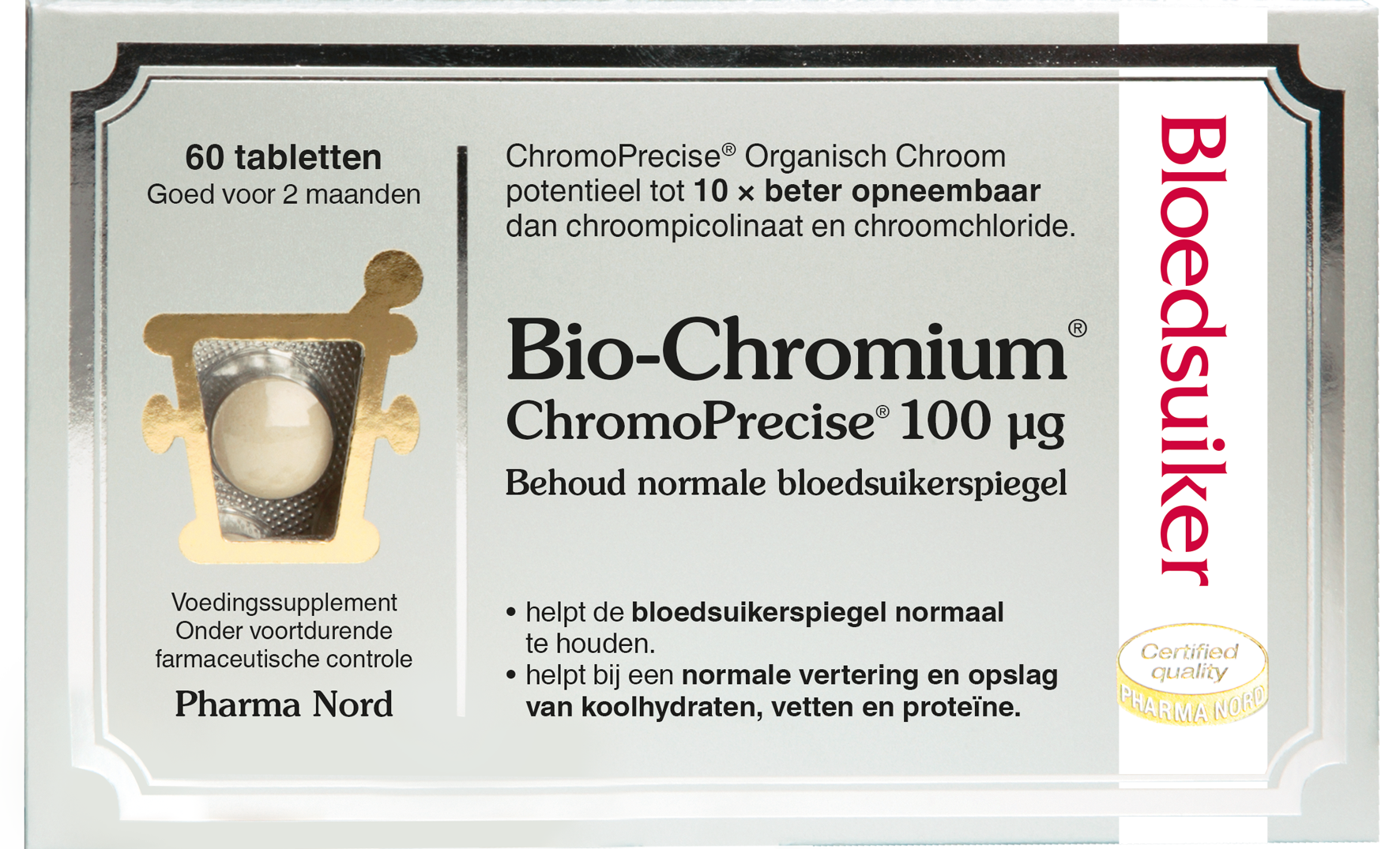 Pharma Nord Bio Chromium Bloedsuiker (60 tabletten)