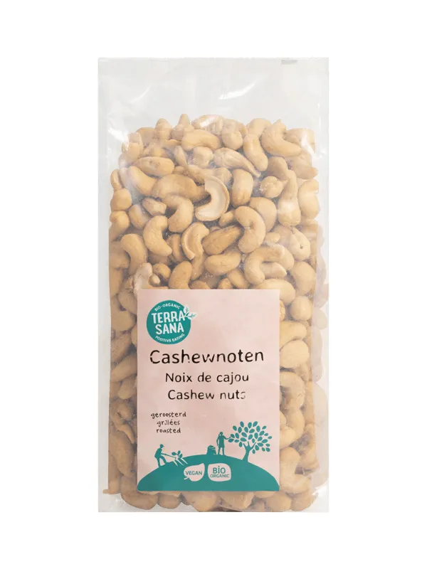 Terrasana Cashewnoten Geroosterd Zonder Zout Bio (750 gr)