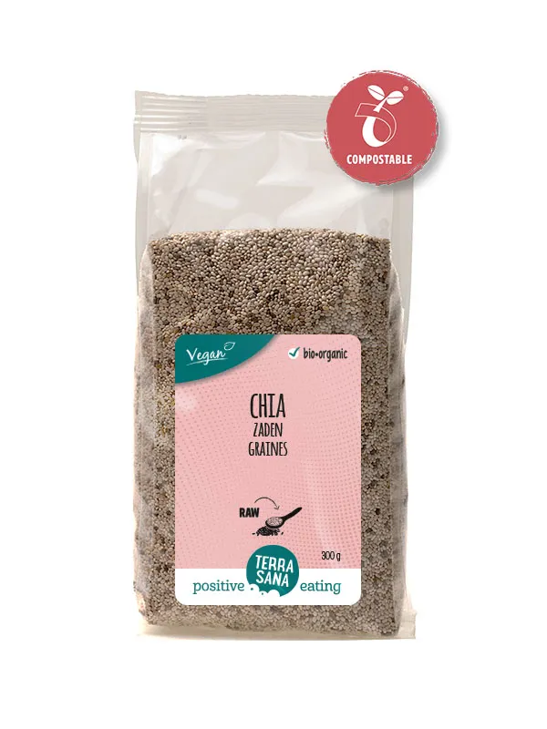 Terrasana Raw Chia Zaad Wit Bio (300 gr)