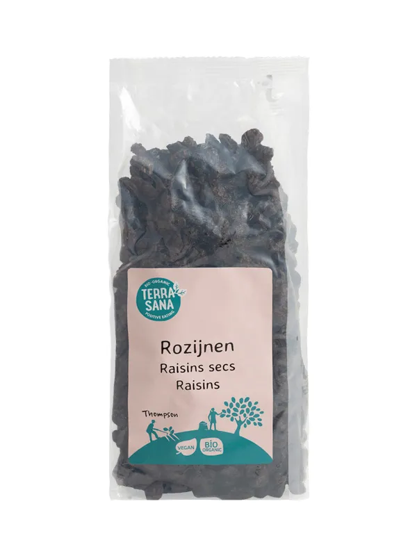 Terrasana Raw Rozijnen Blue Thompson Bio (500 gr)