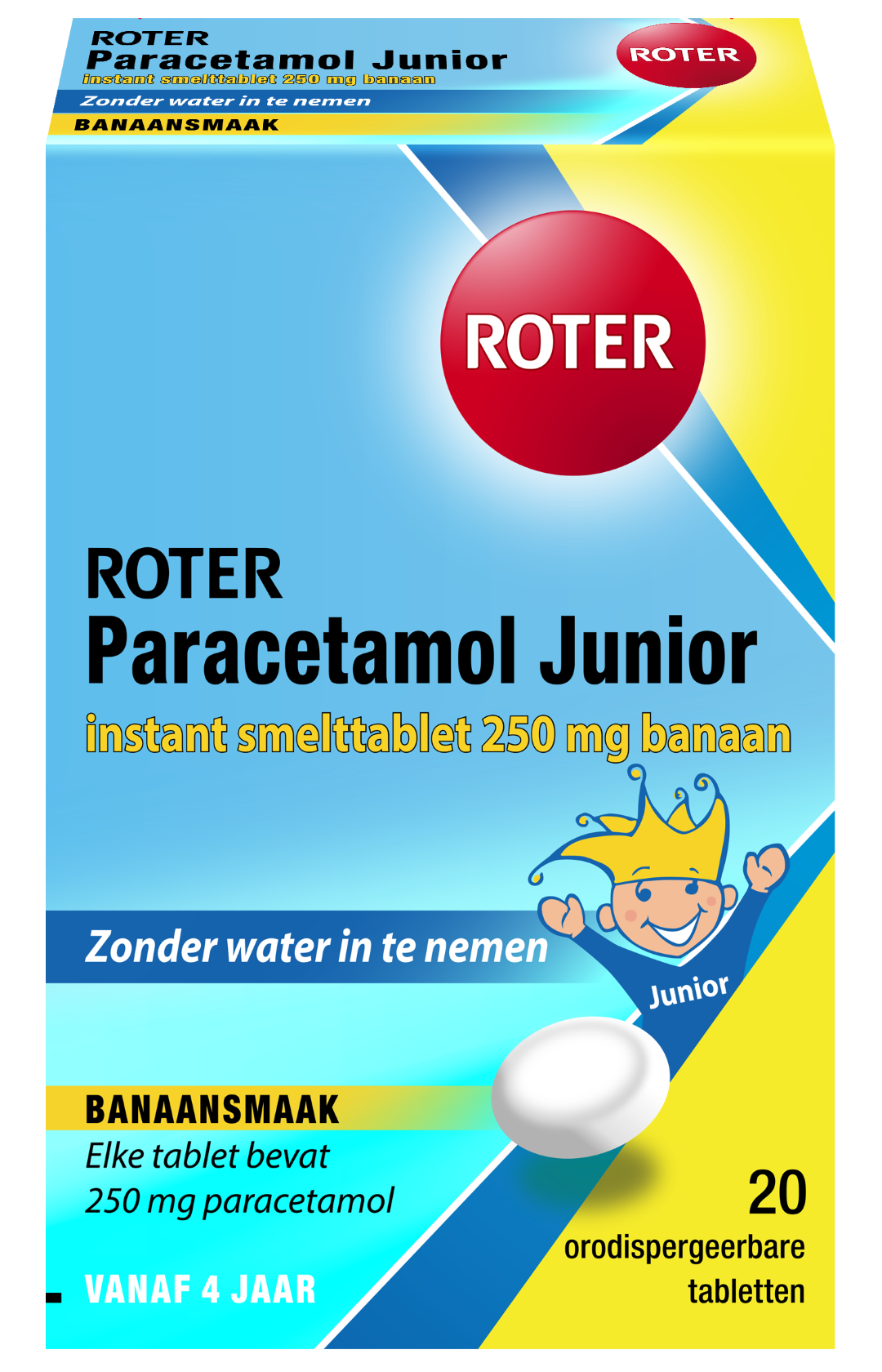 Roter Smelt Paracetamol 250 junior (20 tabletten)