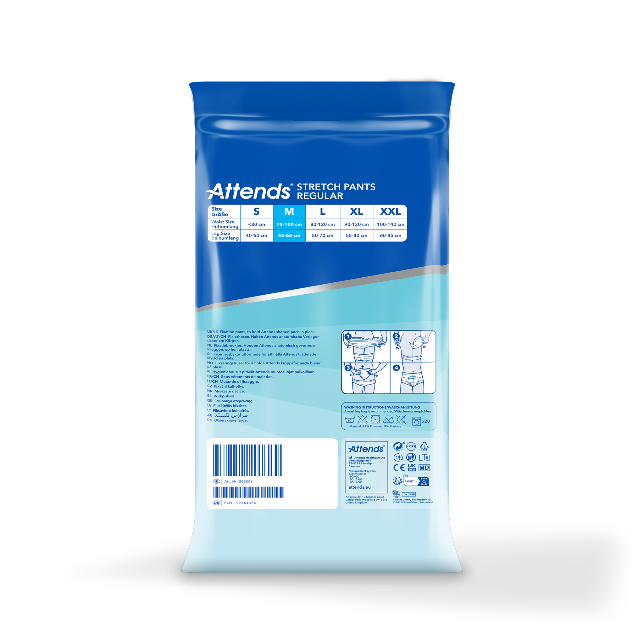 Attends Stretchpants Maat M (15 Stuks)