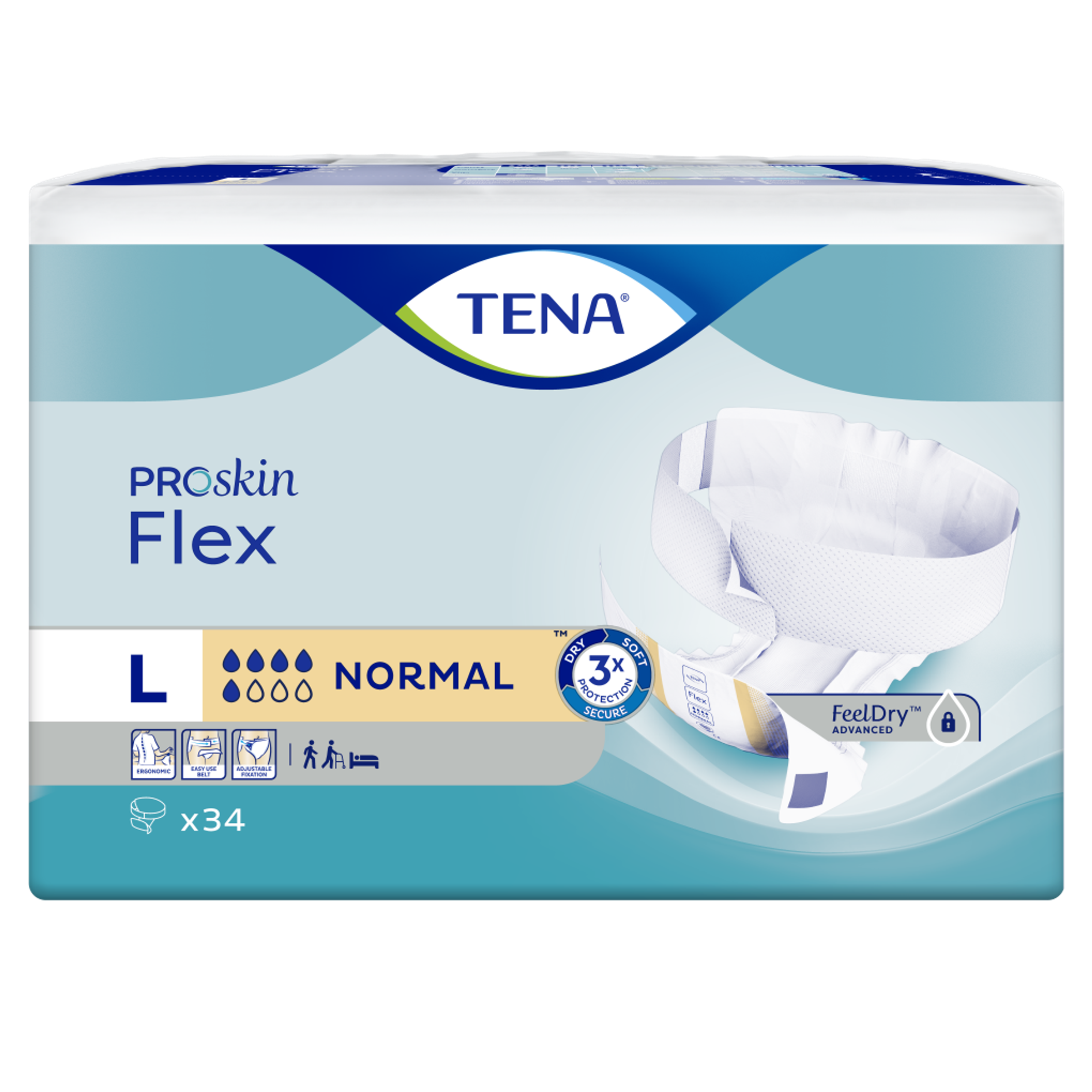 Tena Flex normal maat L (34 stuks)