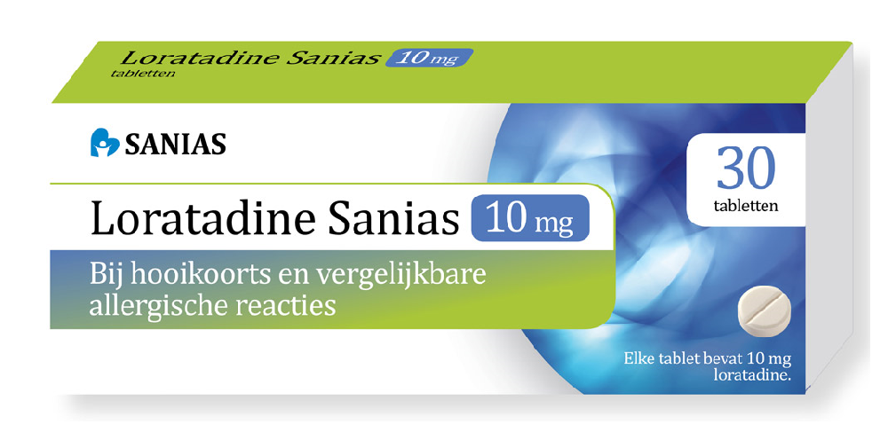 Sanias Loratadine 10mg (30 tabletten)