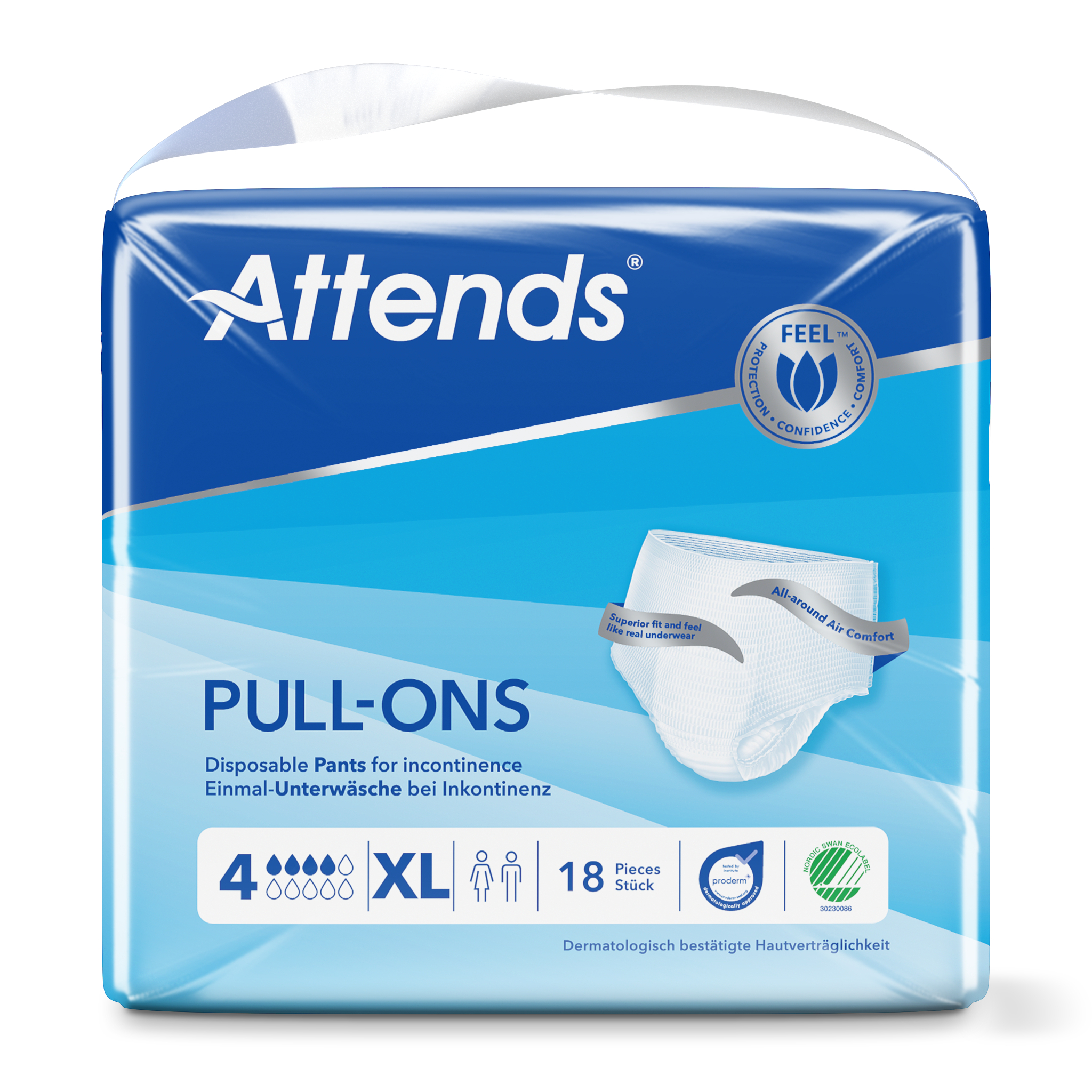 Attends Pull-Ons 4 Maat Xl (18 Stuks)