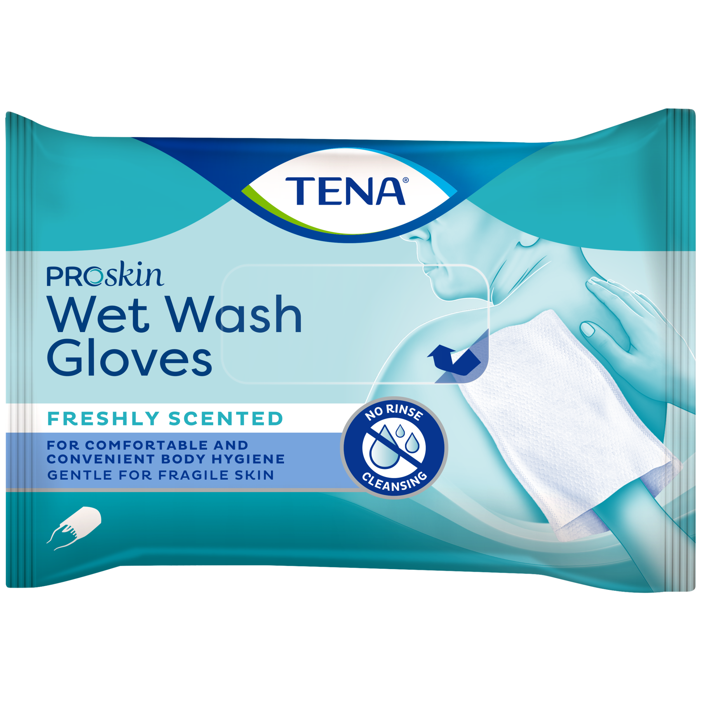 Tena Wet wash glove freshly (5 stuks)