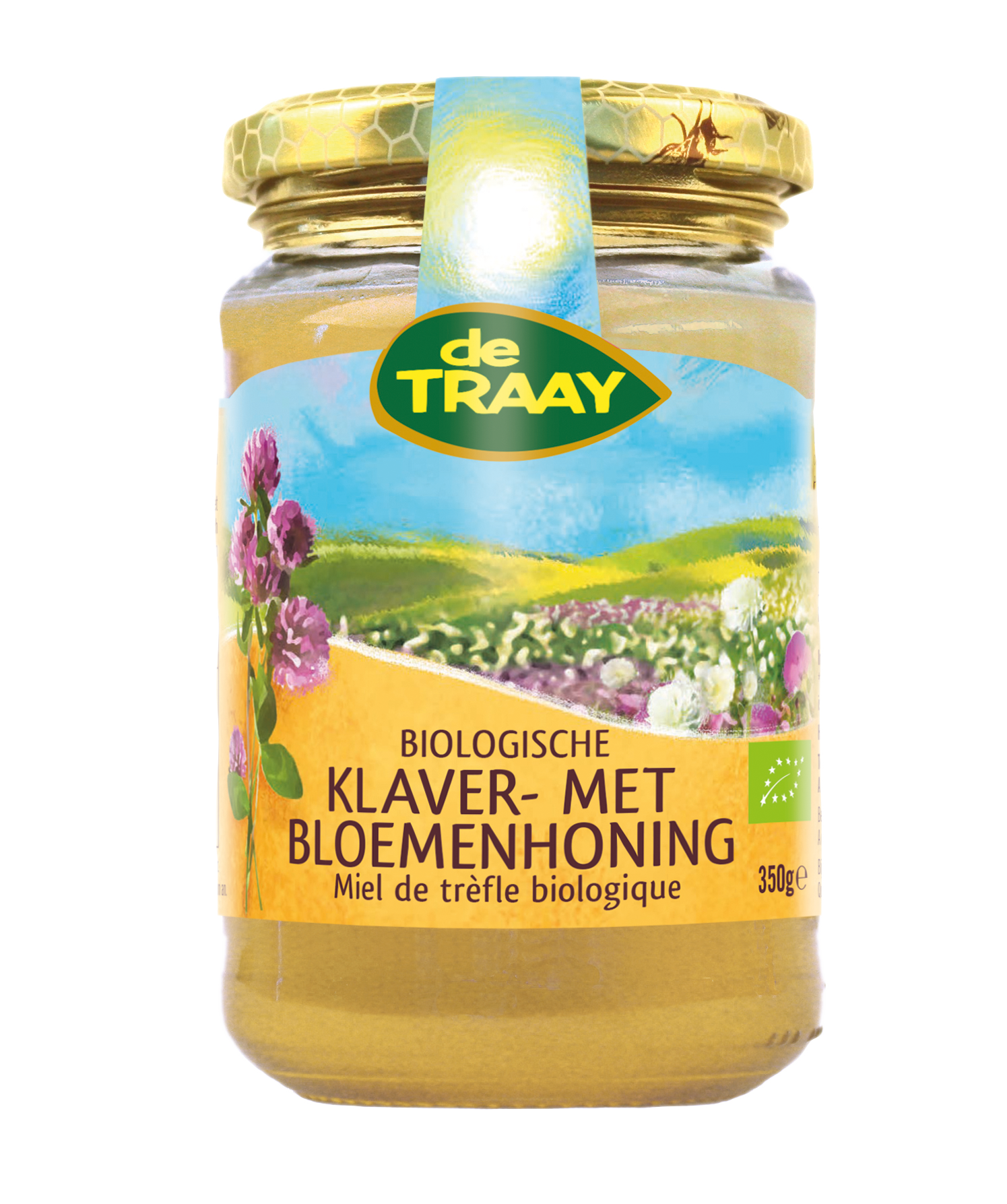 De Traay Klaverhoning Bio (350 gr)