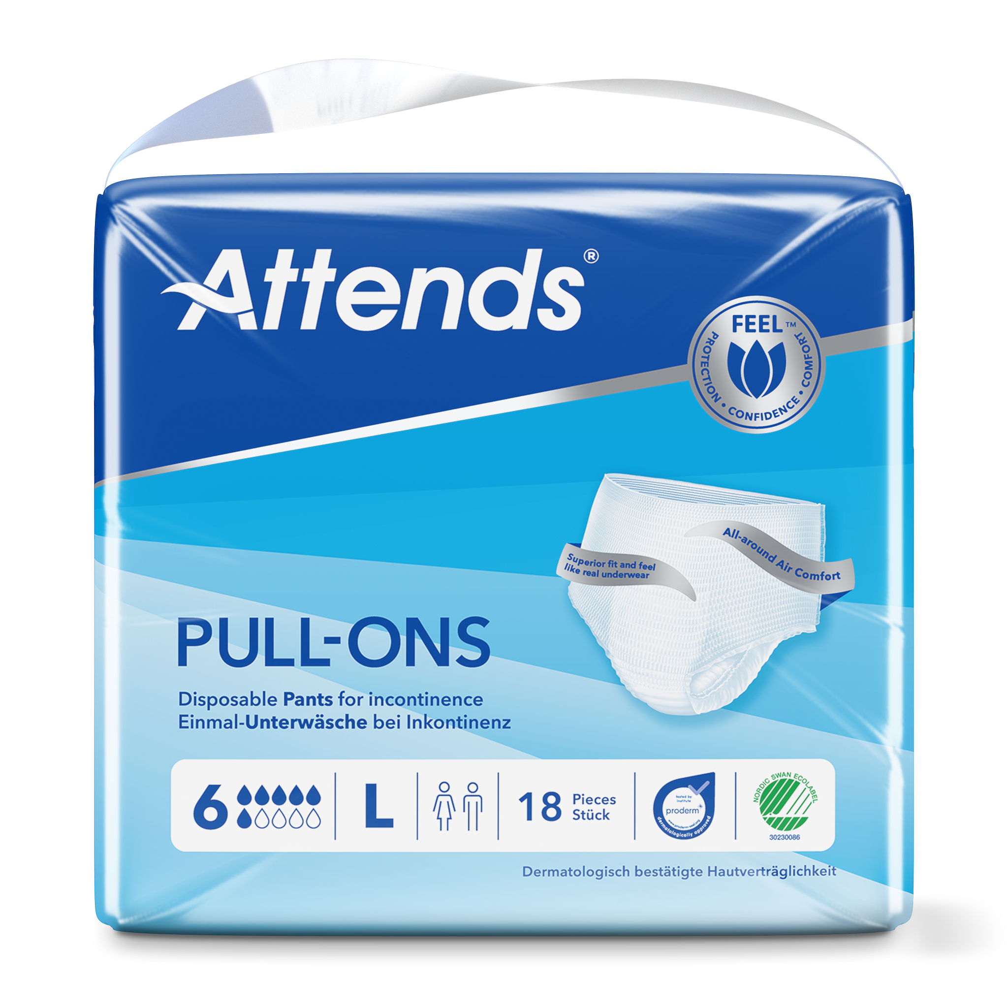 Attends Pull-Ons 6 Maat L (18 Stuks)