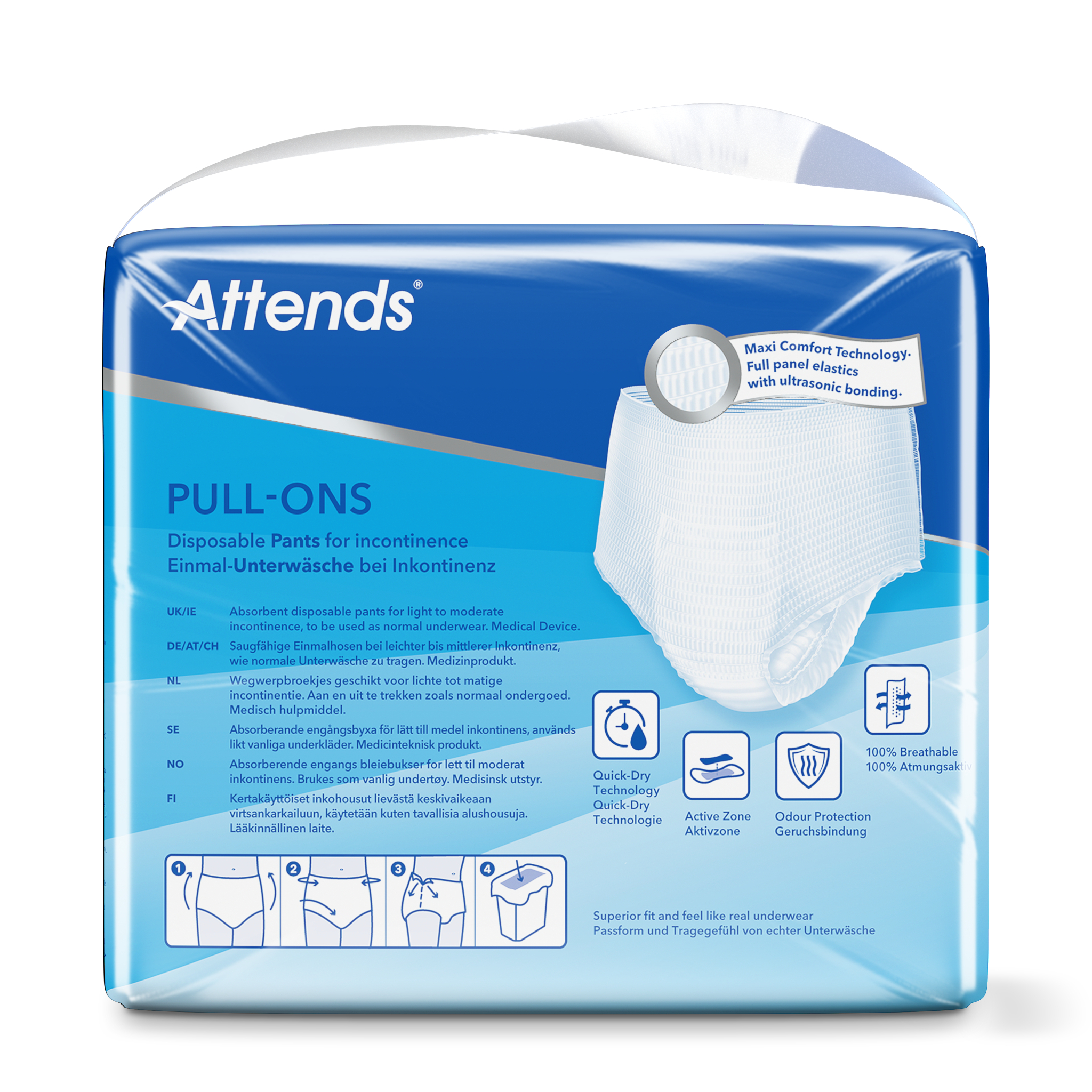 Attends Pull-Ons 4 Maat M (22 Stuks)